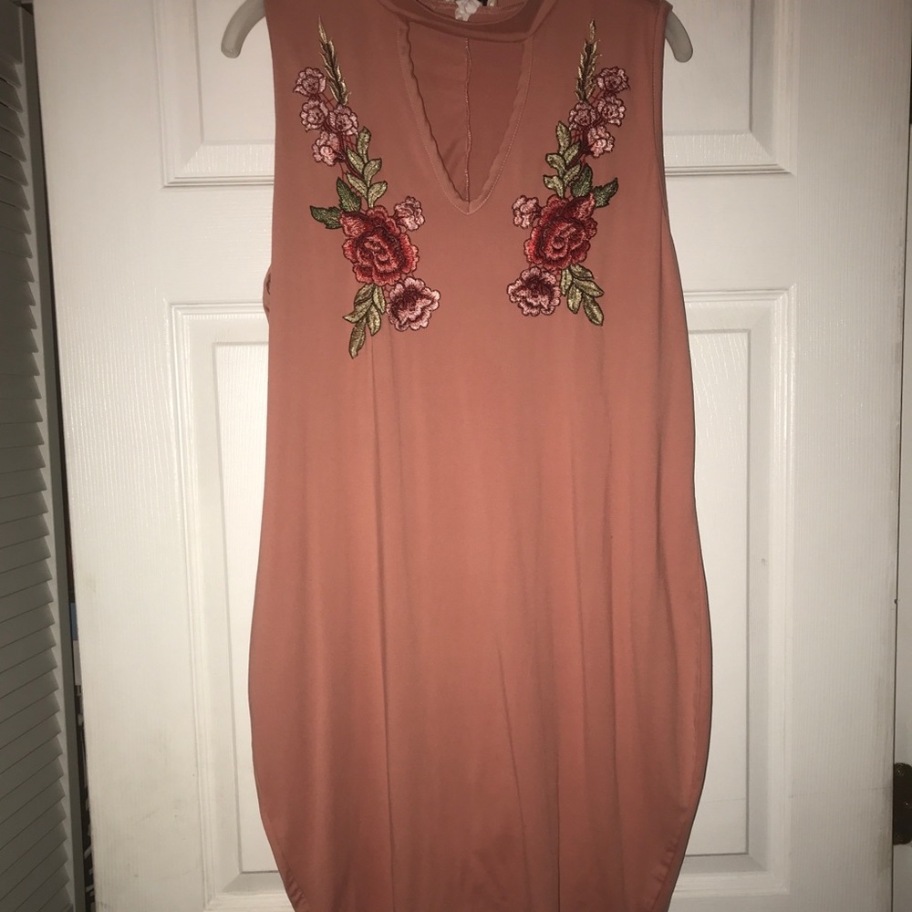Blush Rose Stem Dress